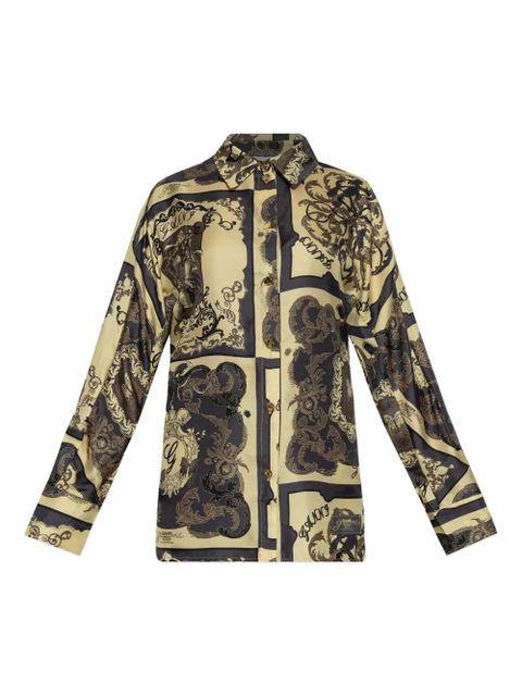 GANNI printed silk shirt - Yellow - zdjęcie produktu nr 1