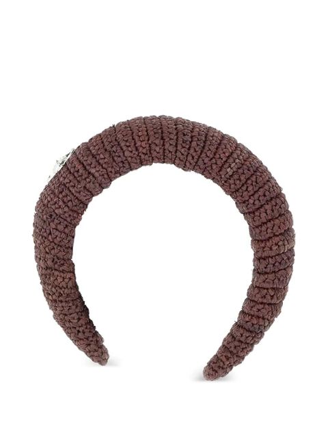 Vivienne Westwood Orb-plaque headband - Brown - zdjęcie produktu nr 1