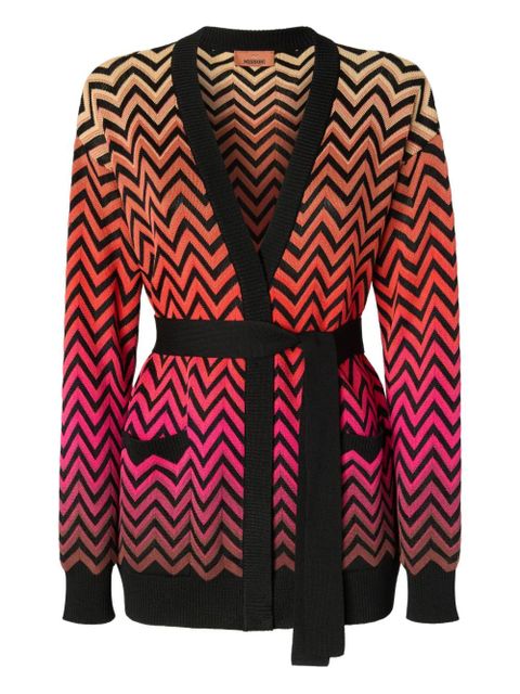 Missoni chevron-motif cardigan - Black