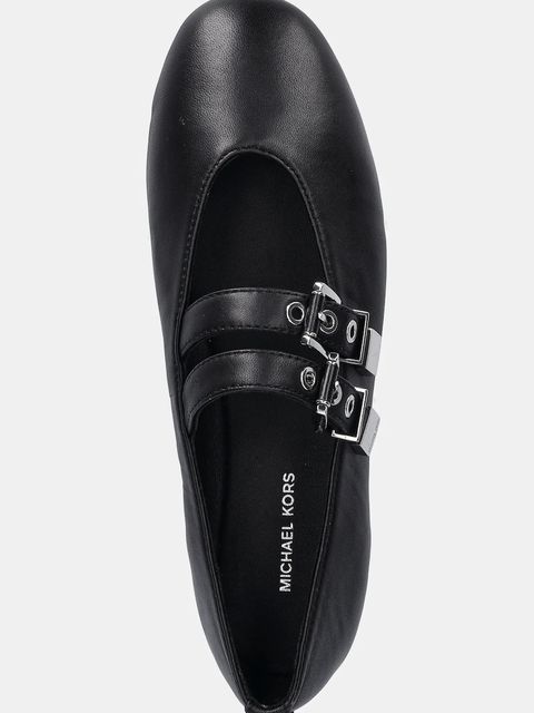 MICHAEL Michael Kors baleriny skórzane Rowen Flex Ballet kolor czarny 40R6RWFP1L.001