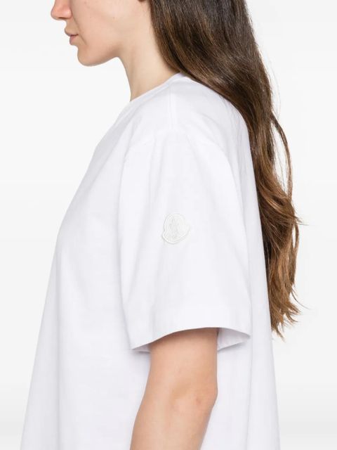 Moncler ruffled-hem mini dress - White