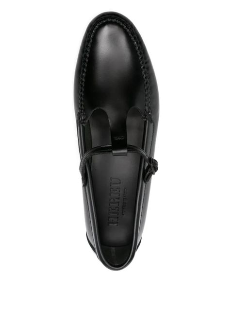 Hereu buckle-detail loafers - Black