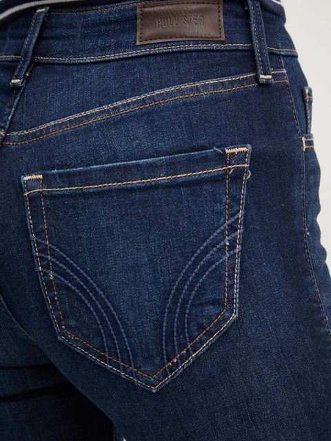 Hollister Co. jeansy damskie kolor granatowy KI355-4256