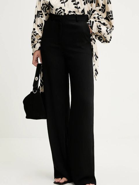 Answear.LAB spodnie damskie kolor czarny szerokie high waist - zdjęcie produktu nr 1