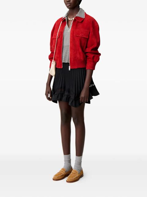 Claudie Pierlot pocket zip-up jacket - Red