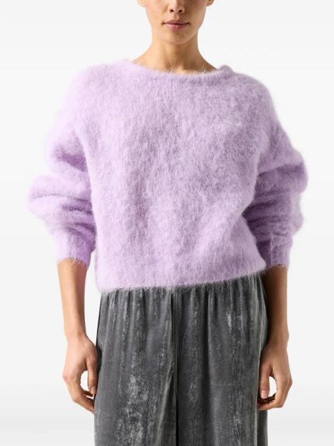 American Vintage long-sleeve crew-neck sweater - Purple