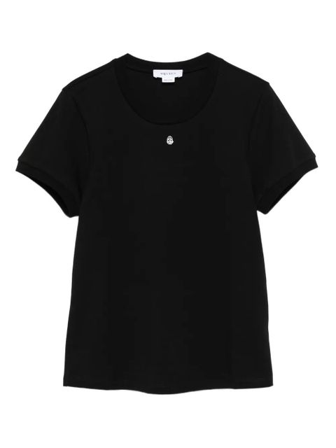 Alexander McQueen logo cotton t-shirt - Black - zdjęcie produktu nr 1
