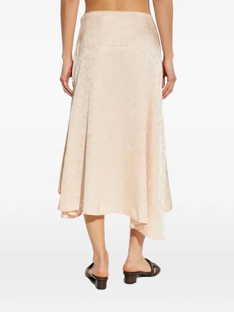 Victoria Beckham asymmetric midi skirt - Neutrals