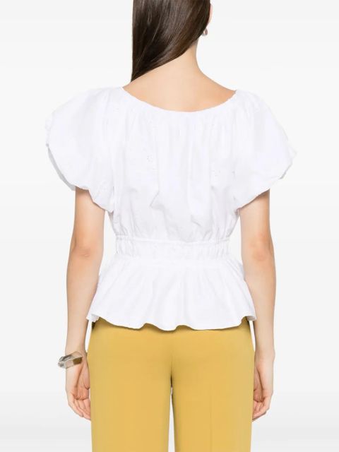 Lauren Ralph Lauren cotton blouse - White - zdjęcie produktu nr 2