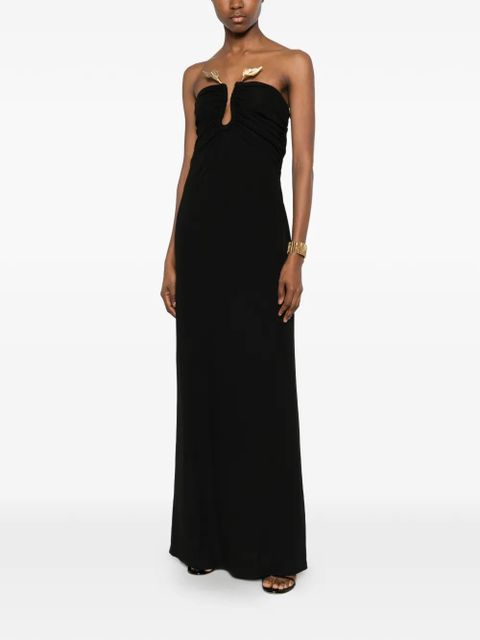 Cult Gaia Emir floral-detail maxi dress - Black - zdjęcie produktu nr 2