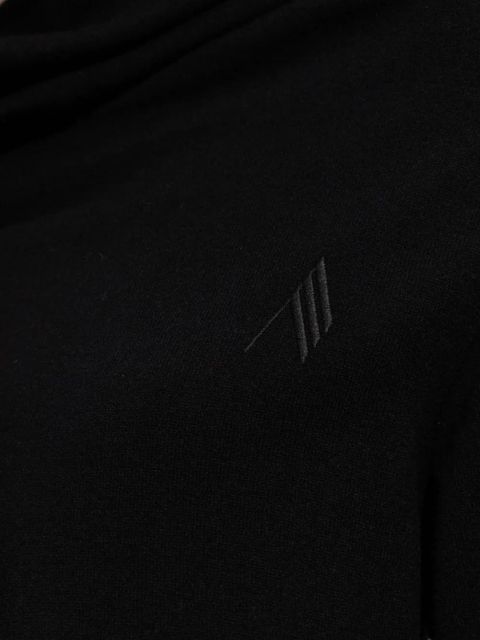 The Attico mock-neck button-up mini dress - Black - zdjęcie produktu nr 2