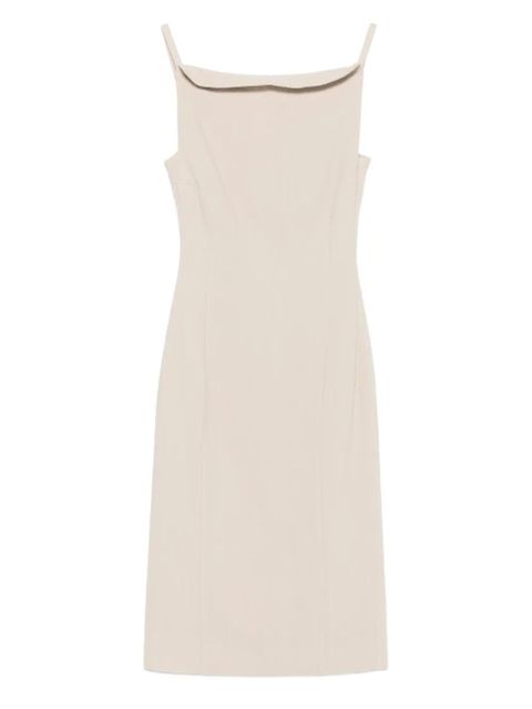 Nanushka square-neck midi dress - Neutrals - zdjęcie produktu nr 1