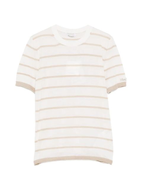Max Mara striped T-shirt - White - zdjęcie produktu nr 1