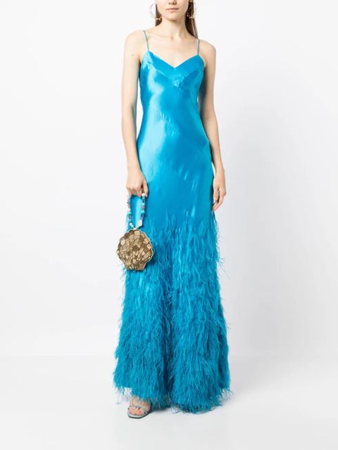 Cult Gaia Hansal silk gown - Blue - zdjęcie produktu nr 2