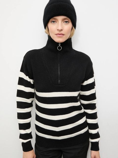 Answear.LAB czapka z wełną merino kolor czarny