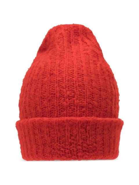 Guest In Residence ribbed turn-up beanie - Red - zdjęcie produktu nr 1