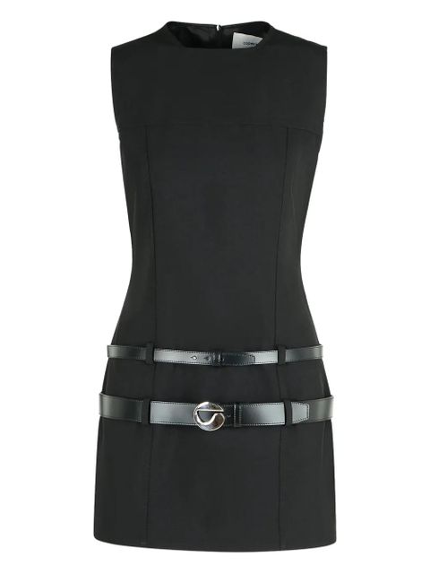 Coperni double-belt shift mini dress - Black - zdjęcie produktu nr 1