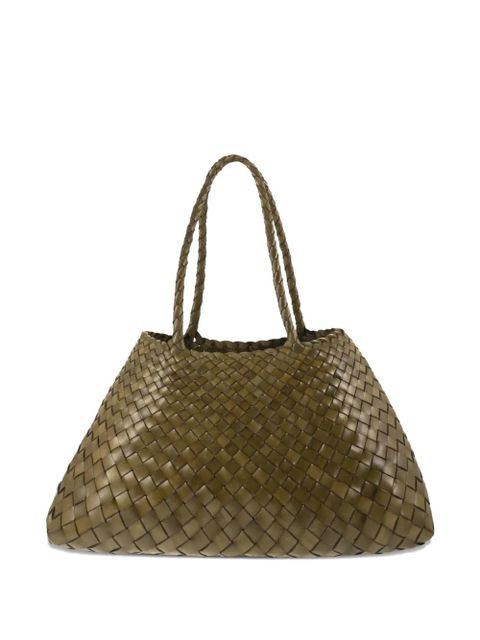 DRAGON DIFFUSION big Santa Croce woven-design shoulder bag - Green - zdjęcie produktu nr 2