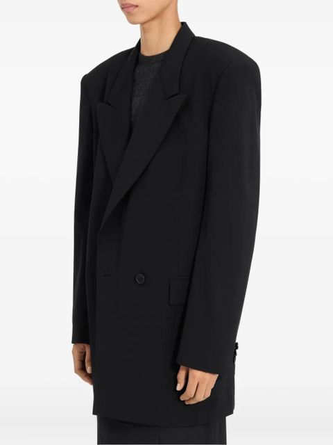 MM6 Maison Margiela double-breasted coat - Black