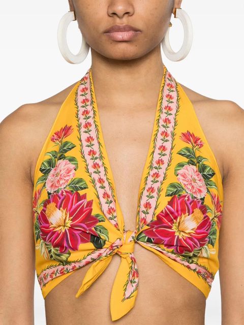 FARM Rio Spring Awakening top - Yellow