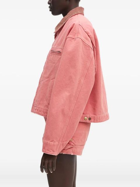 AMBUSH corduroy-collar zip-up jacket - Pink - zdjęcie produktu nr 2