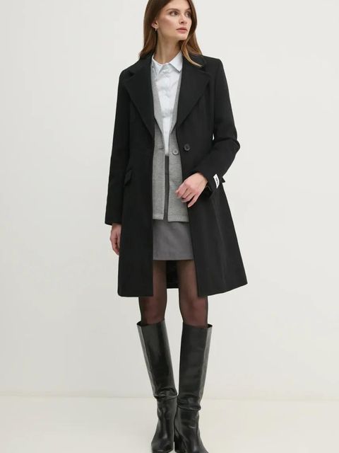 Tommy Hilfiger koszula damska kolor niebieski regular z kołnierzykiem klasycznym WW0WW44084