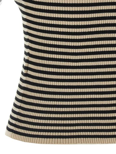 Max Mara striped ribbed T-shirt - Neutrals