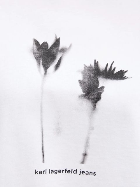 Karl Lagerfeld Jeans t-shirt bawełniany damski kolor biały A3W17040 - zdjęcie produktu nr 2