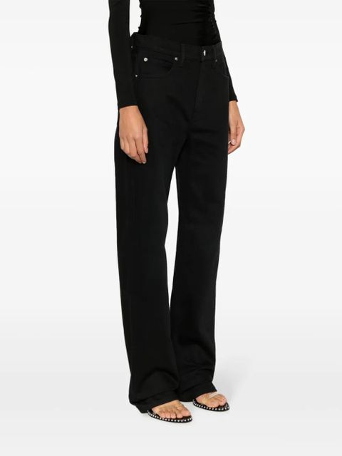 Alexander Wang ez mid-rise straight-leg jeans - Black
