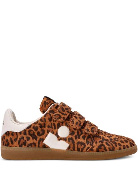 ISABEL MARANT Beth leopard-print sneakers - LEEC LEOPARD ECRU - zdjęcie produktu nr 1