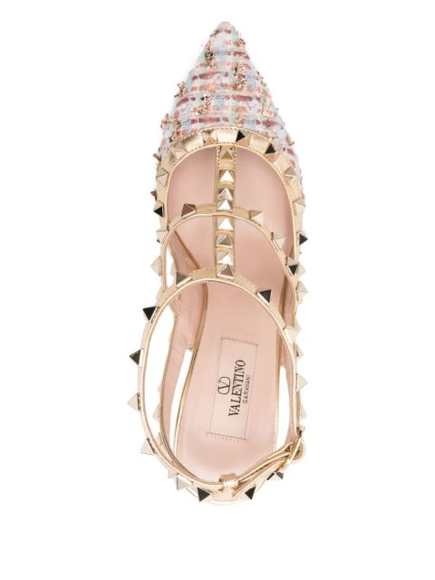 Valentino Garavani rockstud-embellishment pumps - Neutrals