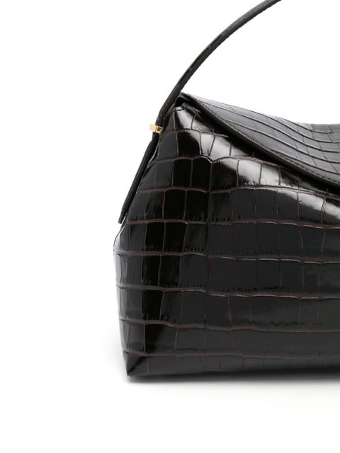 TOTEME T-Lock top handle bag - Brown