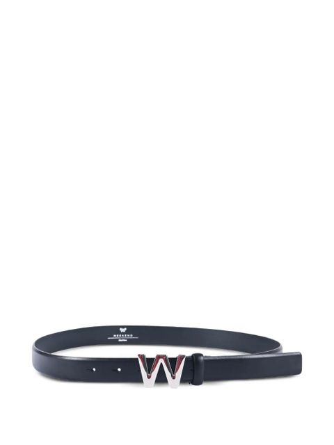 Weekend Max Mara logo-buckle leather belt - Black - zdjęcie produktu nr 1