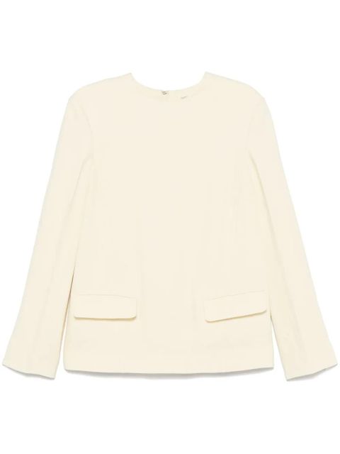 TOTEME slub-texture blouse - White - zdjęcie produktu nr 1