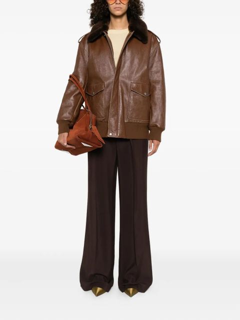 TOM FORD pleated side-adjusters trousers - Brown - zdjęcie produktu nr 2
