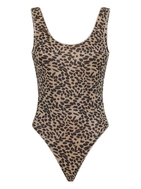 Oséree leopard-print swimsuit - Brown - zdjęcie produktu nr 1