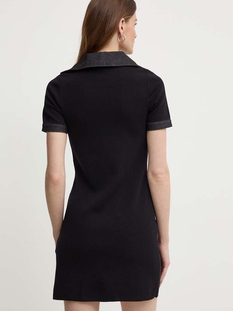 Morgan sukienka RMOONI kolor czarny mini rozkloszowana