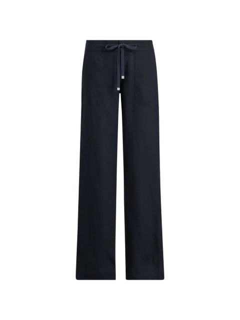 Lauren Ralph Lauren drawstring linen trousers - Blue - zdjęcie produktu nr 1