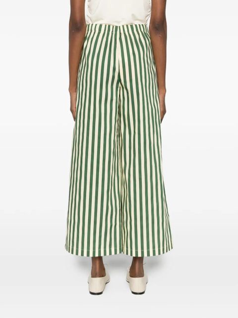 Simon Miller striped poplin trousers - Green