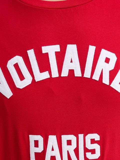 ZADIG&VOLTAIRE t-shirt bawełniany damski kolor czerwony JWTS02837