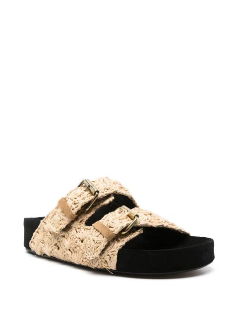 ISABEL MARANT Lennyo raffia sandals - Neutrals - zdjęcie produktu nr 2