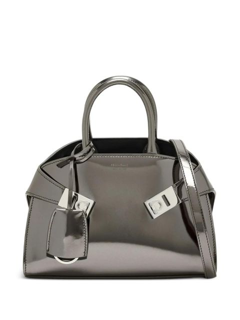 Ferragamo mini logo-deail tote bag - Grey - zdjęcie produktu nr 1