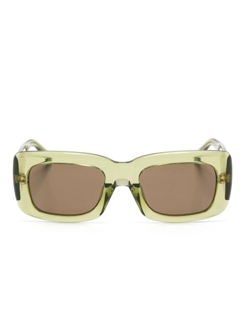 The Attico rectangle-frame sunglasses - Green - zdjęcie produktu nr 1