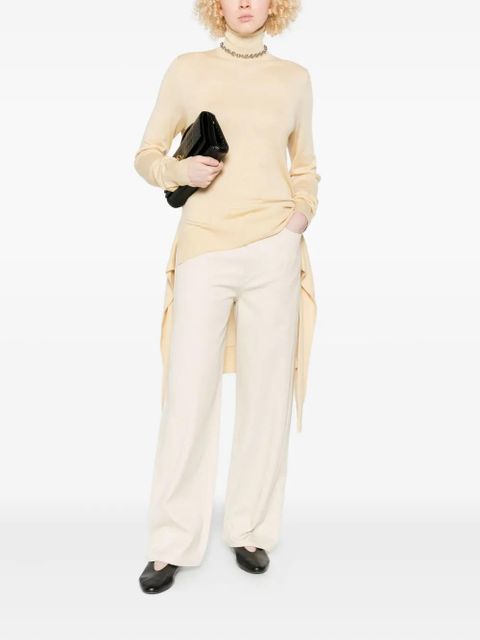 TOTEME tie-detail turtleneck dress - Neutrals - zdjęcie produktu nr 2