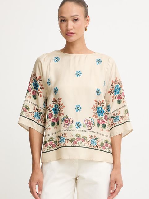 Weekend Max Mara bluzka damska jedwabna SAMBA - zdjęcie produktu nr 1