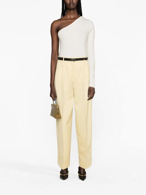 Jil Sander regular butter wool trousers - Yellow