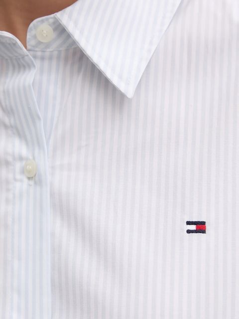 Tommy Hilfiger koszula damska kolor niebieski regular z kołnierzykiem klasycznym WW0WW47169 - zdjęcie produktu nr 2