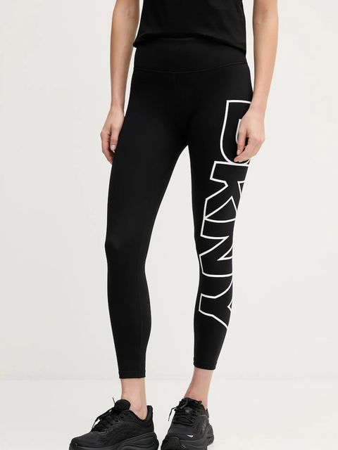 Dkny legginsy damskie kolor czarny z nadrukiem DP4P3453 - zdjęcie produktu nr 1