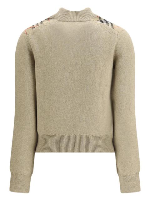 Burberry zip pattern cardigan - Neutrals - zdjęcie produktu nr 2