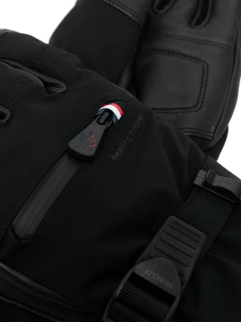 Moncler Grenoble padded zip-pocket gloves - Black - zdjęcie produktu nr 2